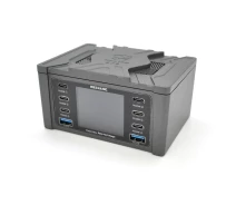 Купить - зарядную станцию  Зарядная станция с цифровой индикацией Mechanic V Power 8 Ultra 2 QC3.0 5V 3A 9V 2A 6 PD3.1 5V 9V 12V 15V 3A 20V 2.25A 220V 160W 114х60х84mm (YUT_V13063)