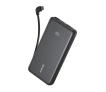 Купить - power bank  Павербанк Anker Zolo A110D 10000 mAh 22.5 Ват с встроенным кабелем Портативный внешний аккумулятор Powerbank для телефона