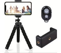 Купить - штатив  Гибкий штатив тренога для телефона с Bluetooth кнопками на iOS и Android