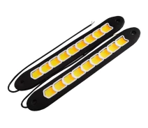 Купить - дневные ходовые огни  Дневные ходовые огни COB-158 12В с функцией поворота белый/желтый