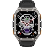 Купить - смарт-часы  Смарт-часы Blackview W80 Pro с дисплеем TFT 1,91", аккумулятор 900 мАч, корпус из цинкового сплава и стали, черный цвет