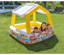 Купить - детский бассейн  Бассейн детский Intex Квадратный со съёмное крышей (57470)