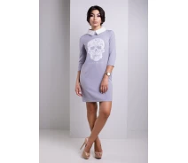 Купить - повседневное платье  Платье "Николет" (серый) 42-44 (XS-S)