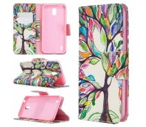Купить - чехол для смартфона  Чехол-книжка Deexe Color Wallet для Nokia 1.3 - Colorized Tree