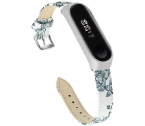 Купить - аксессуар к смарт-чсасам  Ремешок XoKo Floral для Xiaomi Mi Band 3/4 White