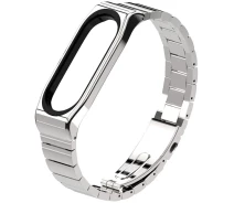 Купить - аксессуар к смарт-чсасам  Ремешок XoKo Premium для Mi Band 3/4 Silver