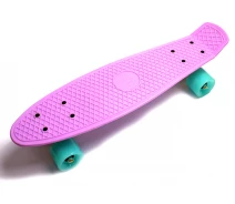 Купить - скейтборд  Пенни борд (Penny Board) 22 Pastel Series со светящимися колесами, Лиловый