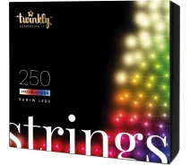 Купить - гирлянду  Гирлянда Smart LED Twinkly Strings RGBW 250, BT+WiFi, Gen II, IP44, кабель бесцветный (TWS250SPP-TEU)