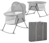 Купить - детскую кроватку  Люлька-качалка 3 в 1 Kinderkraft Lovi Grey (KKLLOVIGRY0000)