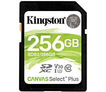 Купить - карту памяти  Карта Kingston 256GB SDXC Canvas Select Plus SDS2/256GB