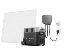 Купить - зарядную станцию  Комплект энергонезависимости EcoFlow PowerStream (DELTAPro-EU-C20/EFPowerStreamMI-EU-600W/EFL-BKWDELTAProCable-0.5m)