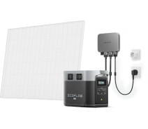Купить - зарядную станцию  Комплект энергонезависимости EcoFlow PowerStream (DELTA2000-EU/EFPowerStreamMI-EU-800W/EFL-BKWDELTAEBCable-0.4m)