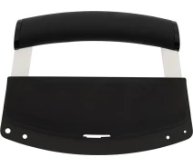 Купить - кухонный нож  Нож-меццалун KitchenAid Universal, с защитным чехлом на лезвие, 15,2x2,4x11,6 см, черный (KQG173OHOBE)