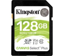 Купить - карту памяти  Карта памяти 128GB SDXC Canvas Select Plus 100R C10 UHS-I U3 V30 SDS2/128GB