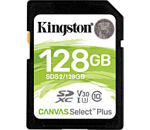 Купить - карту памяти  Карта памяти 128GB SDXC Canvas Select Plus 100R C10 UHS-I U3 V30 SDS2/128GB