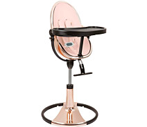 Купить - стульчик для кормления  Стульчик для кормления Bloom Fresco Rose Gold Black + набор вкладышей Fresco rosewater (E10535-GRB-11-AKS-E10516-RWL-11-AKS)