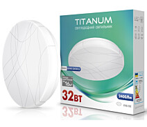 Купить - светильник потолочный  LED светильник настенно-потолочный TITANUM 32W 5000K Кривые линии (TLCL-325CL)