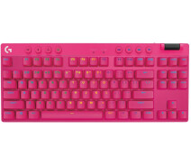 Купить - клавиатуру  Клавиатура игровая Logitech G Pro X TKL LightSpeed Mechanical Tactile Wireless (920-012159) Magenta