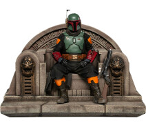 Купить - подарок для геймеров  Статуэтка Iron Studios STAR WARS Boba Fett on Throne (Звездные войны) (LUCSWR45621-10)