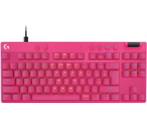 Купить - клавиатуру  Проводная игровая клавиатура LOGITECH G PRO X TKL RAPID - MAGENTA - LINEAR (920-013253)