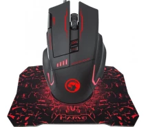 Купить - мышку для ноутбука  Мышь игровая Marvo G909L+G1 + коврик