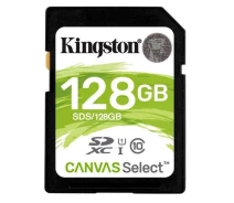 Купить - карту памяти  Карта памяти Kingston 128GB SDXC CS 80R UHS-I SDS/128GB