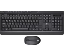 Купить - клавиатуру  Комплект 2в1 беспроводной 2E MK410 Black (2E-MK410MWB) (клавиатура + мышь)