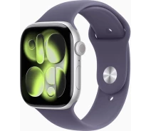 Купить - смарт-часы  Apple Watch Series 11 GPS 46mm Silver Aluminium Case with Purple Fog Sport Band - S/M (MEV94RK/A)