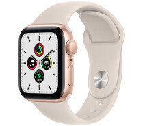 Купить - смарт-часы  Смарт-часы Apple Watch SE GPS 40mm Gold Aluminium Case with Starlight Sport Band (MKQ03)