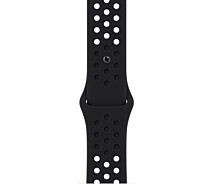 Купить - аксессуар к смарт-чсасам  Ремешок Apple для Apple Watch 45mm Black/Black Nike Sport Band (MPH43)
