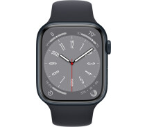 Купить - смарт-часы  Смарт-часы Apple Watch Series 8 GPS 45mm Midnight Aluminium Case with Midnight Sport Band - Regular (MNP13UL/A)