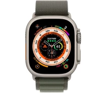 Купить - смарт-часы  Смарт-часы Apple Watch Ultra GPS + Cellular, 49mm Titanium Case with Green Alpine Loop - Large (MQFP3UL/A)