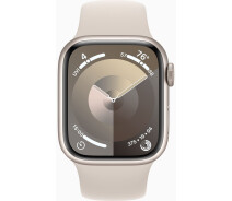 Купить - смарт-часы  Смарт-часы Apple Watch Series 9 GPS 41mm Starlight Aluminium Case with Starlight Sport Band - M/L (MR8U3QP/A)