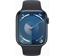 Купить - смарт-часы  Смарт-часы Apple Watch Series 9 GPS 45mm Midnight Aluminium Case with Midnight Sport Band - M/L (MR9A3QP/A)