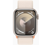 Купить - смарт-часы  Смарт-часы Apple Watch Series 9 GPS 41mm Starlight Aluminium Case with Starlight Sport Loop (MR8V3QP/A)