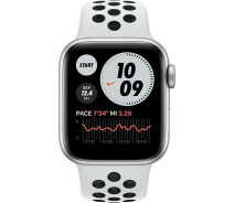 Купить - смарт-часы  Apple Watch SE Nike 40 Silver Al.C Pure Plat/Bl Nike Sp.B(MYYD2)