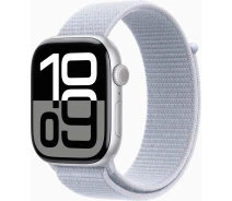Купить - смарт-часы  Смарт-часы Apple Watch Series 10 GPS 46mm Silver Aluminium Case with Blue Cloud Sport Loop (MWWN3QH/A)