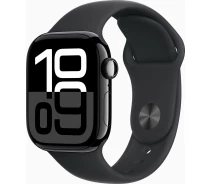 Купить - смарт-часы  Смарт-часы Apple Watch Series 10 GPS 42mm Jet Black Aluminium Case with Black Sport Band - S/M (MWWE3QH/A)