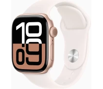 Купить - смарт-часы  Apple Watch Series 10 GPS 42mm Rose Gold Aluminium Case with Light Blush Sport Band - M/L (MWWJ3QH/A)