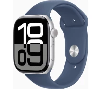 Купить - смарт-часы  Apple Watch Series 10 GPS 46mm Silver Aluminium Case with Denim Sport Band - M/L (MWWM3QH/A)