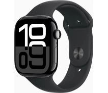 Купить - смарт-часы  Демо-образец часы Apple Watch Series 10 GPS 46mm Jet Black Aluminium Case with Black Sport Band - M/L (MWWQ3QH/A)