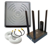 Купить - 3G/4G модем  Мощный 4G Wi-Fi интернет комплект (роутер Netis N5 + антенна МИМО 24 Дб)