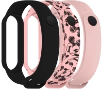 Купить - аксессуар к смарт-чсасам  Комплект ремешков ArmorStandart для Xiaomi Mi Band 7/6/5 Cartoon Mickey Pink (ARM77042)