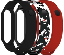 Купить - аксессуар к смарт-чсасам  Комплект ремешков ArmorStandart для Xiaomi Mi Band 7/6/5Cartoon Mickey Siluet (ARM77043)