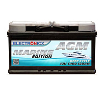 Купить - автомобильный аккумулятор  Аккумуляторная батарея Electronicx Marine Edition AGM 120 ah 12v