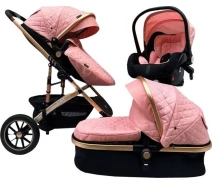 Купить - детскую коляску  Универсальная коляска трансформер 3в1 Maxibaby IQ -Pink (90876)