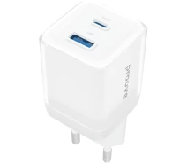 Купить - зарядное устройство для телефона и планшета  МЗП Proove Pure GaN Plus 30W (Type-C + USB) (600710003) белый