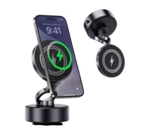 Купить - автомобильный держатель  Автодержатель JILE D1 Electric Vacuum Adsorption Wireless Charger черный