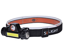 Купить - фонарик  Фонарь налобный аккумуляторный WN32 Solight LED WN32,3W+COB,150+120lm,Li-ion,USB