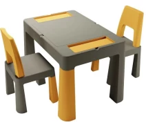 Купить - стол для творчества  Комплект мебели для творчества TEGGI MULTIFUN+2 стула graphite mustard (TI-011-172)